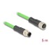 Delock M12 Cable D-coded 4 pin male to female PUR (TPU) 5 m