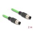 Delock M12 Cable A-coded 8 pin male to male PUR (TPU) 2 m