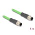 Delock M12 Cable D-coded 4 pin male to male PUR (TPU) 5 m