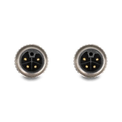 Delock M12 Cable L-coded 4 pin male to male PUR suitable for drag chains 2 m black