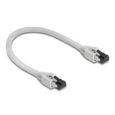 Delock RJ45 Network Cable Cat.8.1 S/FTP 0.25 m up to 40 Gbps grey 2