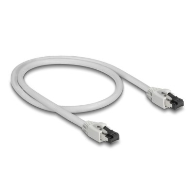 Delock RJ45 Network Cable Cat.8.1 S/FTP 0.5 m up to 40 Gbps grey 2