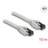 Delock RJ45 Network Cable Cat.8.1 S/FTP 10 m up to 40 Gbps grey