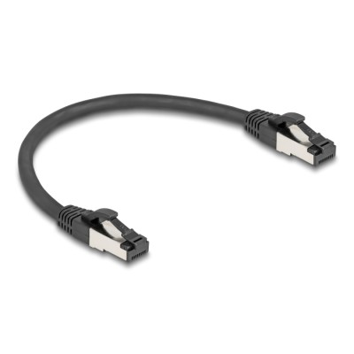Delock RJ45 Network Cable Cat.8.1 S/FTP 0.25 m up to 40 Gbps black 2