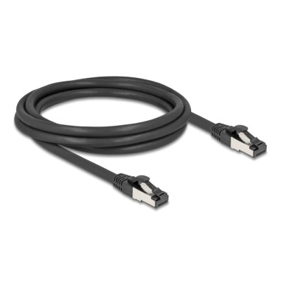 Delock RJ45 Network Cable Cat.8.1 S/FTP 2 m up to 40 Gbps black 2