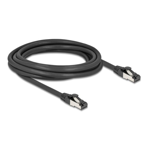 Delock RJ45 Network Cable Cat.8.1 S/FTP 3 m up to 40 Gbps black