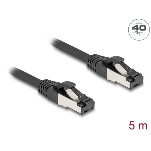 Delock RJ45 Network Cable Cat.8.1 S/FTP 5 m up to 40 Gbps black