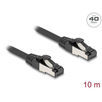 Delock RJ45 Network Cable Cat.8.1 S/FTP 10 m up to 40 Gbps black