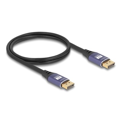 Delock DisplayPort Cable 8K 60 Hz 1 m lila metal 2