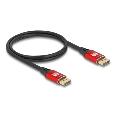Delock DisplayPort Cable 8K 60 Hz 1 m red metal 2