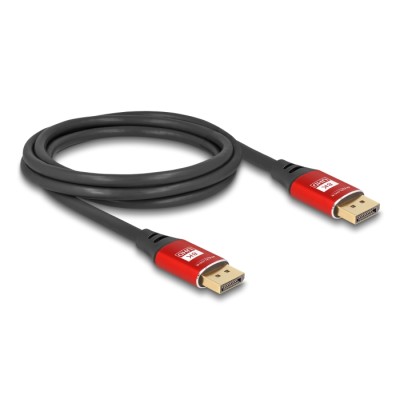 Delock DisplayPort Cable 8K 60 Hz 2 m red metal 2