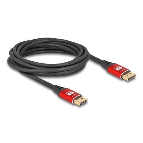 Delock DisplayPort Cable 8K 60 Hz 5 m red metal