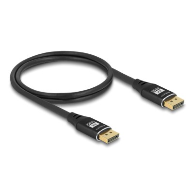 Delock DisplayPort Cable 8K 60 Hz 1 m black metal 2