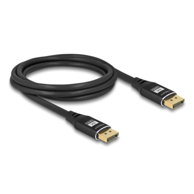 Delock DisplayPort Cable 8K 60 Hz 2 m black metal 2