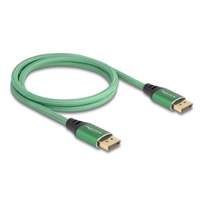 Delock DisplayPort Cable 16K 60 Hz 1 m green metal 2