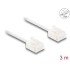 Delock RJ45 Network Cable Cat.6 UTP Ultra Slim 3 m white with short plugs