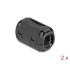 Delock Ferrit Core / Ferrit Ring for round cable 13 mm 2 pieces black