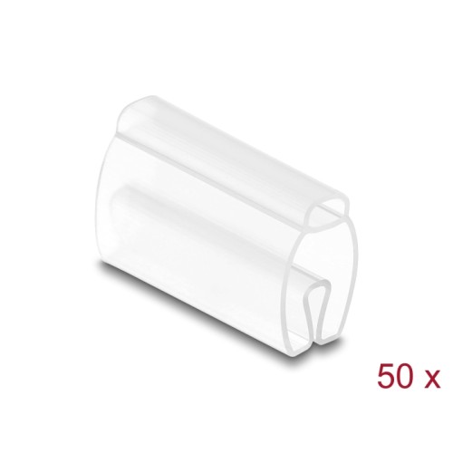 Delock Cable Marker for cable diameter 6 - 10 mm 50 pieces transparent