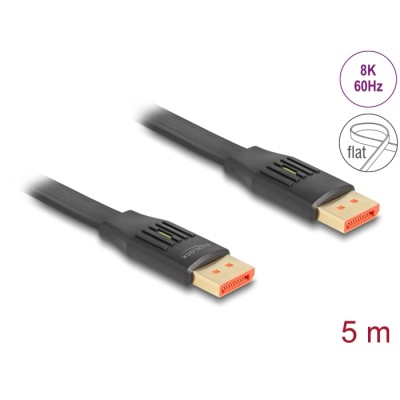 Delock DisplayPort Flat Ribbon Cable 8K 60 Hz 5 m