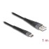 Delock USB 2.0 Cable USB Type-A male to USB Type-C™ male with extended bend protection 1 m