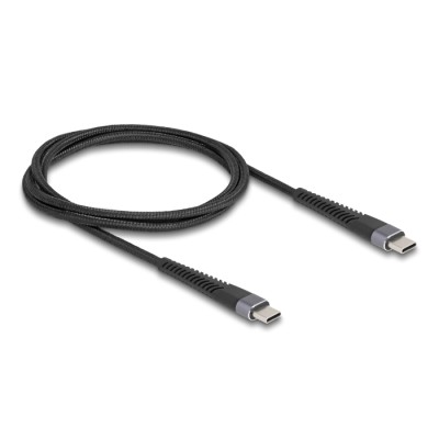 Delock USB 2.0 Cable USB Type-C™ male to male with extended bend protection 60 W 1 m 2