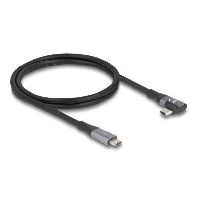 Delock USB 40 Gbps cable angled left / right USB PD 3.1 Extended Power Range 240 W 1 m 2
