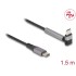 Delock USB 2.0 Cable USB Type-C™ male to male angled with stand function PD 3.0 60 W 1.5 m