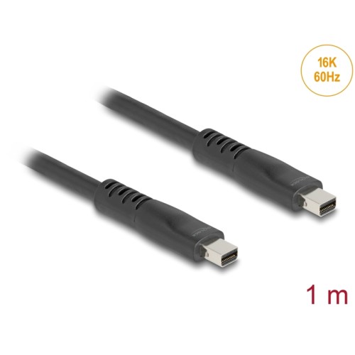 Delock Mini DisplayPort cable 16K 60 Hz 80 Gbps 1 m