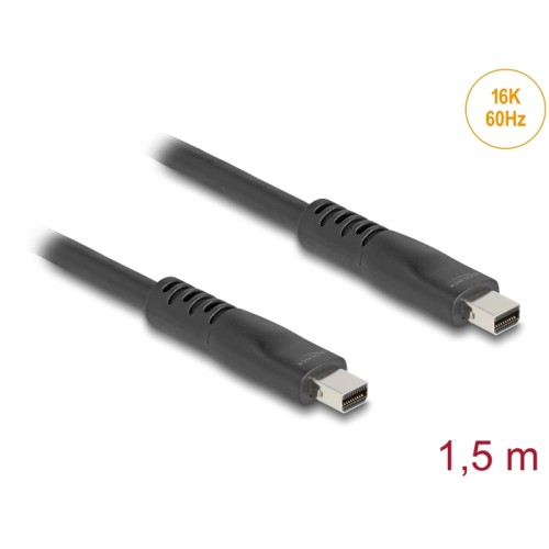 Delock Mini DisplayPort cable 16K 60 Hz 80 Gbps 1.5 m