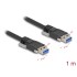 Delock USB 5 Gbps Cable Type-A male to Type-A male with screw distance 19 mm / M3 screws 1 m black
