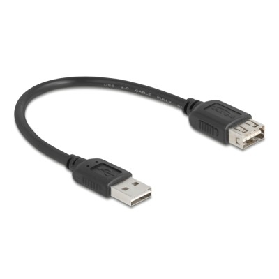 Delock USB 2.0 extension cable EASY USB Type-A male to EASY USB Type-A female 0.2 m 2