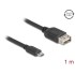 Delock USB 2.0 Kabel EASY USB Typ Micro-B Stecker zu EASY USB Typ-A Buchse 1 m