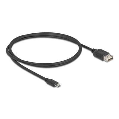 Delock USB 2.0 Kabel EASY USB Typ Micro-B Stecker zu EASY USB Typ-A Buchse 1 m 2