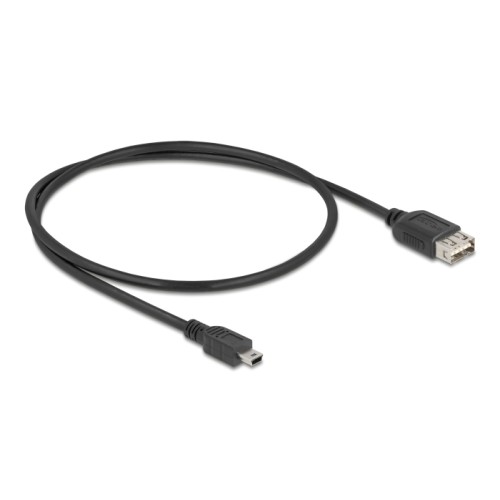 Delock USB 2.0 Cable USB Type Mini-B male to EASY USB Type-A female 0,5 m