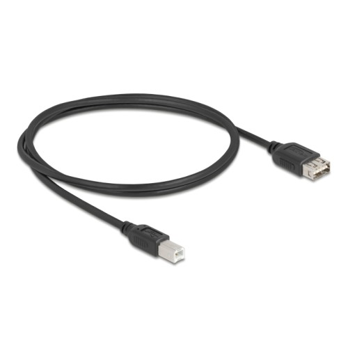 Delock USB 2.0 Cable USB Type-B male to EASY USB Type-A female 1 m