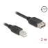 Delock USB 2.0 Cable USB Type-B male to EASY USB Type-A female 2 m