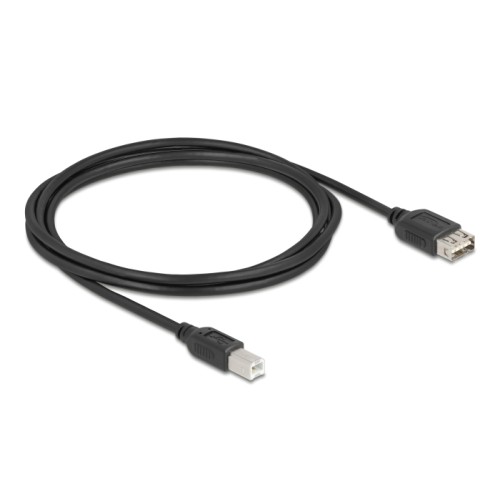 Delock USB 2.0 Cable USB Type-B male to EASY USB Type-A female 2 m