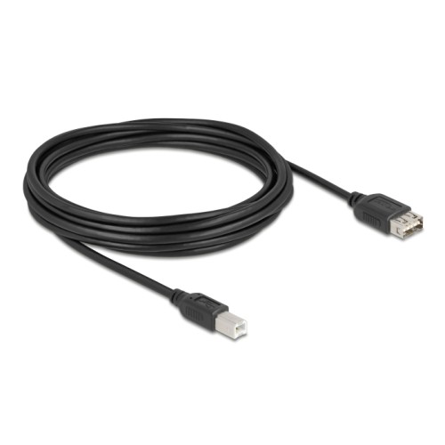 Delock USB 2.0 Cable USB Type-B male to EASY USB Type-A female 5 m