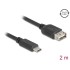 Delock USB 2.0 Cable USB Type-C™ male to EASY USB Type-A female 2 m