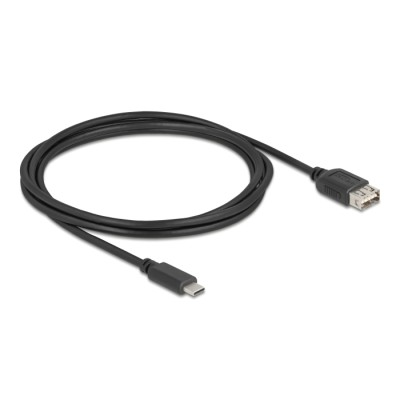 Delock USB 2.0 Cable USB Type-C™ male to EASY USB Type-A female 2 m 2