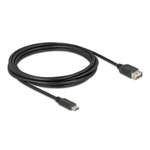 Delock USB 2.0 Cable USB Type-C™ male to EASY USB Type-A female 3 m