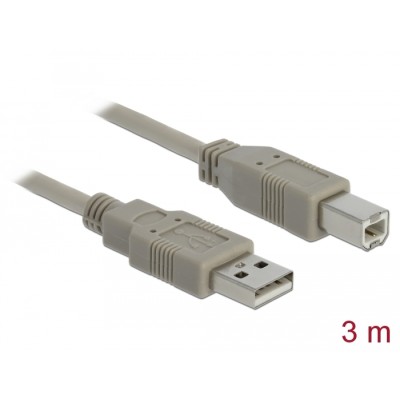 Delock Cable USB 2.0 Type-A male > USB 2.0 Type-B male 3 m