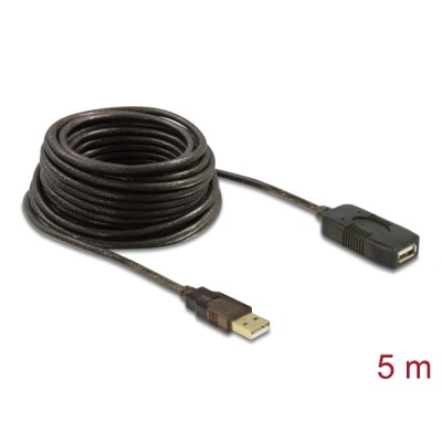 Delock Cable USB 2.0 Extension, active 5 m
