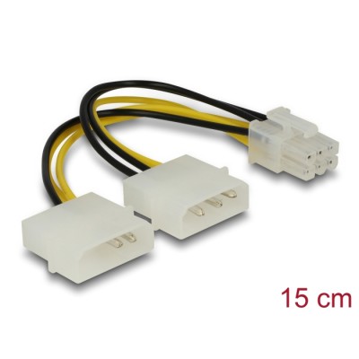 Delock Power cable for PCI Express Card 15 cm