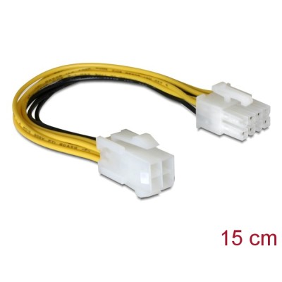 Delock Cable Power 8 pin EPS to 4 pin ATX/P4