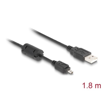 Delock Cable camera Nikon 8pin UC-E6 USB 1,80 m