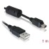 Delock Cable Camera USB-A male to Olympus 12 pin male 1 m