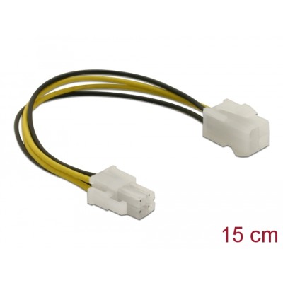 Delock Extension cable P4 4 pin male  P4 4 pin female 15 cm