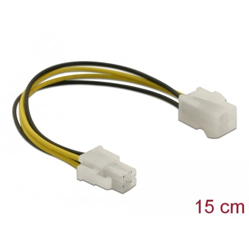 Delock Extension cable P4 4 pin male  P4 4 pin female 15 cm