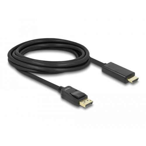 Delock Cable DisplayPort 1.1 male-High Speed HDMI-A male passive 3 m black